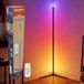 Grundig RGB LED Hoeklamp - Staande LED Lamp - 140 cm - Zwart