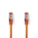 Nedis CCGP85221OG20 Câble réseau - 2 m - Orange