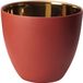 ASA Selection windlicht rood-goud, theelichthouder, porselein, rood, 8 cm