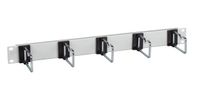 EFB Elektronik 699980.1 1U Kabelmanagementpaneel Grijs Metaal 19"