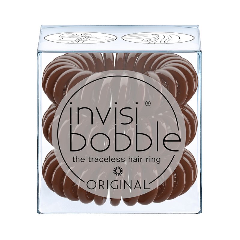 Invisibobble Pretzel Brown - 3 stuks - Haarelastiekjes