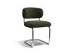 Lot de 2 chaises en tissu bouclette kaki