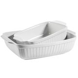 MÄSER 931982 Kitchen Time Ovenvormen, set van 2, keramiek, wit