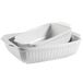 MÄSER 931982 Kitchen Time Ovenvormen, set van 2, keramiek, wit