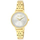 Liu Jo horloge pastelblauw / goud / transparant / wit