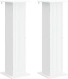 vidaXL Pieds de plante 2 pièces Blanc Bois traité 30,5 x 30 x 100,5 cm
