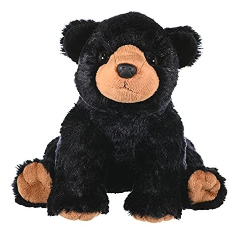 Wild Republic Cuddlekins Black Bear Plush Toy - 30cm