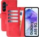 Rosso Element Portemonnee Hoesje voor Samsung Galaxy A55 | Book Case | Rood | 3 Pasjes | Magneetsluiting | Stand Functie