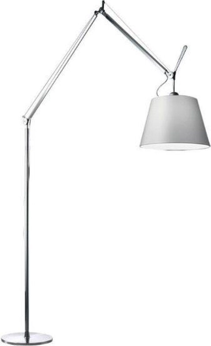 Artemide Tolomeo Mega vloerlamp schakelaar aluminium/Ø 32 cm satijngrijs