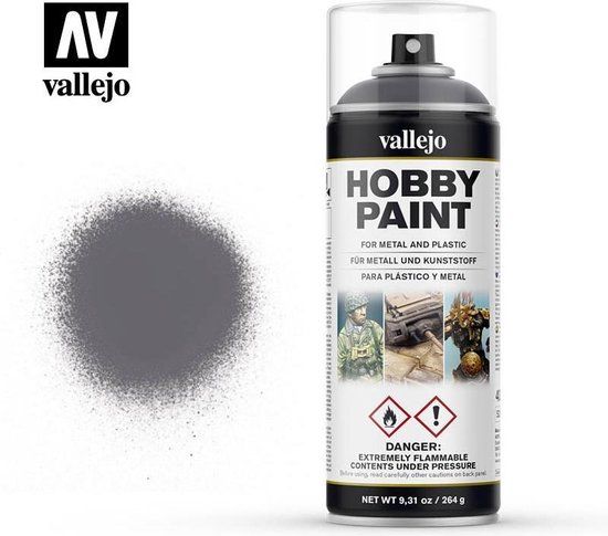 Vallejo Gunmetal Primer - Spuitverf 400 ml - 8429551280310