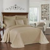 Historic Charleston King Charles moderne boerderij bloemen matelasse sprei, 100% katoen ademend beddengoed, vol/queensize bed, berk