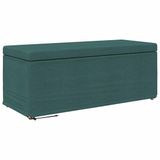 vidaXL Kruk Donkergroen 101 x 41 x 40 cm Stof en Geëngineerd Hout