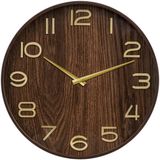 Atmosphera Woody Wandklok - 55 cm - Hout - Bruin
