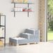 Maison Exclusive - Cadre de palette avec inserts, 3 plis, gris, 120x80 cm, bois de pin massif