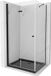 Mexen Lima cabine de douche pliable 80 x 100 cm, transparent, noir + receveur de douche plat, noir