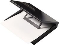 helit H6305895 - Notitiebox met deksel DIN A7 zwart | Voor maximaal 200 vellen voor het overzichtelijk bewaren van notitiekaartjes