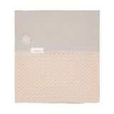 Koeka Ledikantdeken Wafel/Flanel Antwerp - 100x150cm - Sand