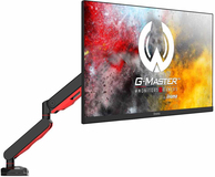 iiyama DSG3001C-R1 Monitor Arm | Desk Mount | 17-30" | Black/Red