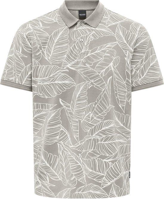 ONLY & SONS ONSVAIL Men's Polo Shirt - Moonstruck - Size L