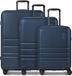 Redolz Pro ABS 4 wielen Kofferset 3-delig met uitbreidingsplooi - Harde bagage - TSA slot - navy