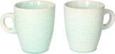 Siaki Koffiemok / theemok Faye - turquoise - set 2x - 220 ml
