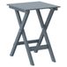 Table d'appoint pliable peuplier massif gris