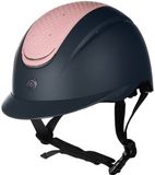 HKM Sydney Rijhelm voor kinderen Donkerblauw/Lichtroze S (52-54 cm)