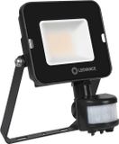 Ledvance LED Breedstraler Compact Zwart 20W 1800lm 100D - 830 Warm Wit | IP65 - Symmetrisch - Bewegings- en lichtsensor.