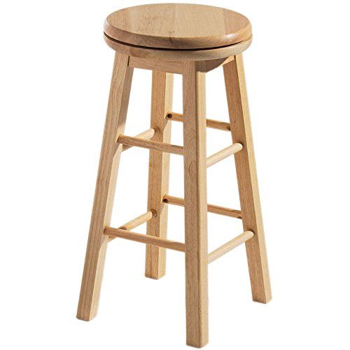 Chef Vida Draaien Ontbijt Bar Kruk Houten Keuken - Lichtbruin - H 64 cm
