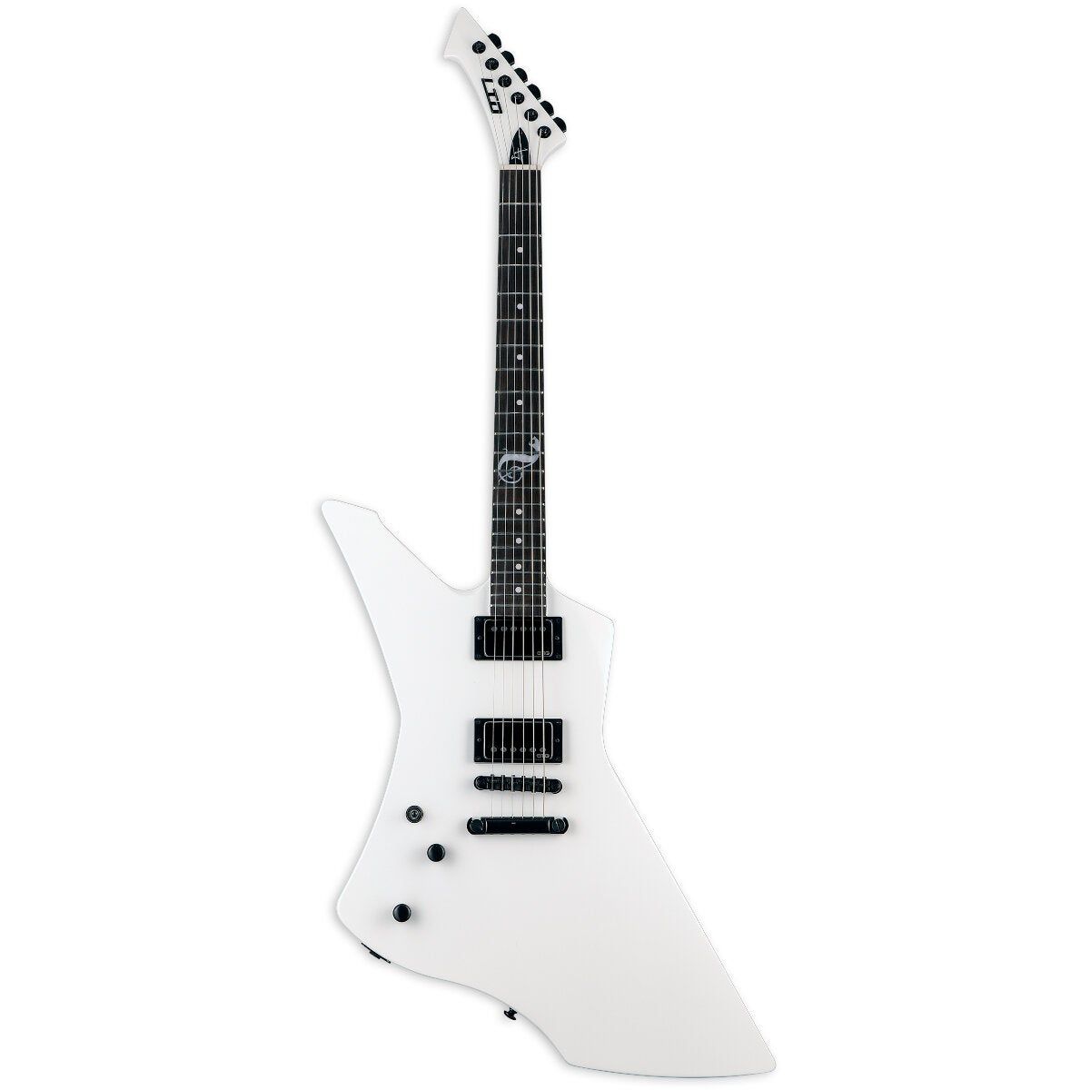 ESP LTD Snakebyte LH Snow White James Hetfield Signature Left-Handed Electric Guitar with Case
