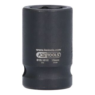 KS Tools 1/2" zeskant dopsleutel - Kort - 15mm - 1 stuk
