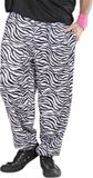 Widmann Baggy broek - zebraprint - heren - jaren 80/90 - verkleedkleding - hiphop - 80s - 90s XL