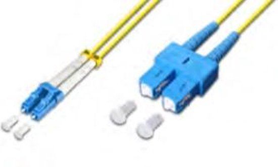 Lightwin LSP-09 LC-SC 10.0 Glasvezel kabel 10 m OS2 Geel