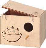 Accessoires Ferplast Houten Vogelhuisje/Vogelnest Nido Middel - Beige