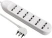 Electraline Aline 62005 – Overspanningsbeveiliging met 6 stopcontacten, kabel 1,5 m bivalentes, wit