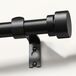 Tringle à rideaux noire réglable, de 80 à 292 cm - Durable et facile à installer