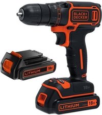 BLACK+DECKER BDCDC18B-QW Accuboormachine - 18V - Incl. lader en 2 accu's