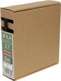 Quadrios 23CA176 Krimpkous met lijm Zwart 6.4 mm Krimpverhouding:3:1 5 m