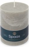 Spaas Bougie rustique ± 95 heures de combustion Gris clair