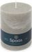 Spaas Bougie rustique ± 95 heures de combustion Gris clair