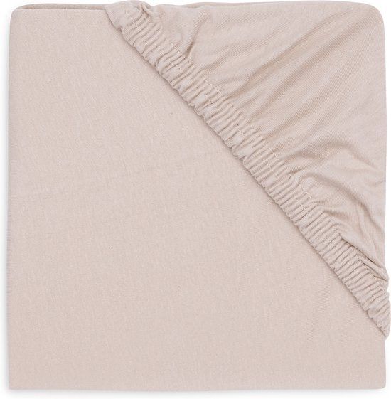 Jollein Jersey Boxmatras Hoeslaken - Ø95cm - Nougat - Katoen