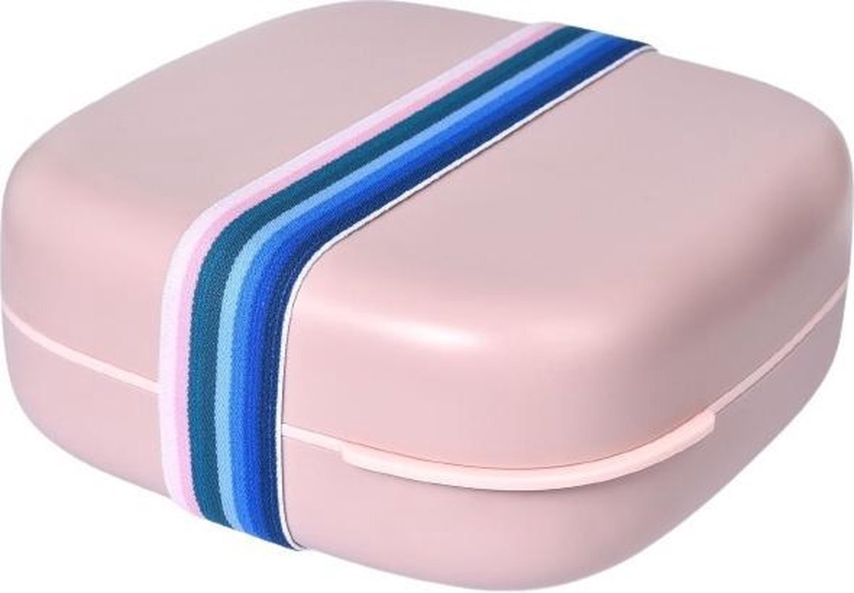 Hip lunchbox OBP Bento Box 1,3 liter 18 x 7,3 cm roze