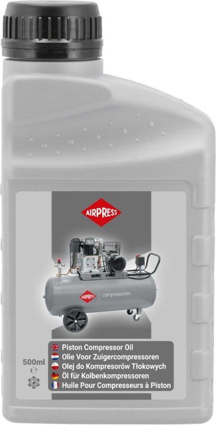 Airpress Olie voor zuigercompressoren - 0,5 Liter - Blauw