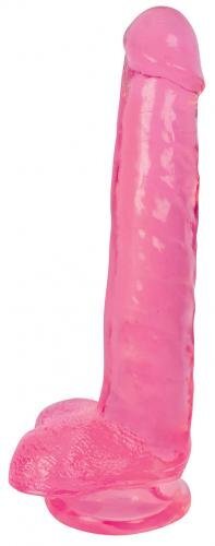 Lollicock Dildo Met Ballen 20 CM - Cherry Ice