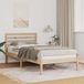 Maison Exclusive - Lit cadre avec tête de lit Marron 90 x 200 cm Bois de pin massif