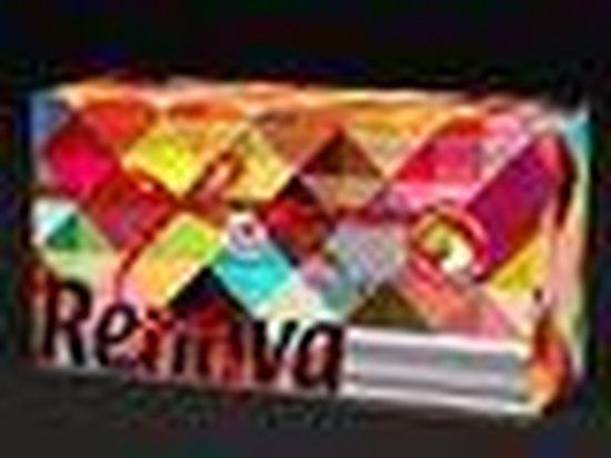 Renova Soft Color Facial Tissues - 3-laags - Groen / Wit, Fuchsia / Wit