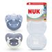 NUK First Choice Classic Night Fopspenen | 6-18 Maanden | Orthodontische Fopspenen die oplichten in het donker | 95% Baby Acceptatie** | Blauw | 2 Stuks