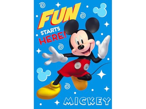 Arlis Mickey Disney Fleecedeken, 100 x 140 cm, Mickey Disney plaid