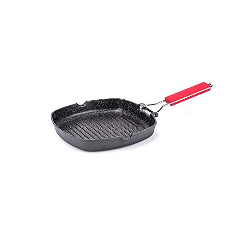 Moneta Grillpan 24 x 24 cm Pro Grill met klapgreep - Inductie