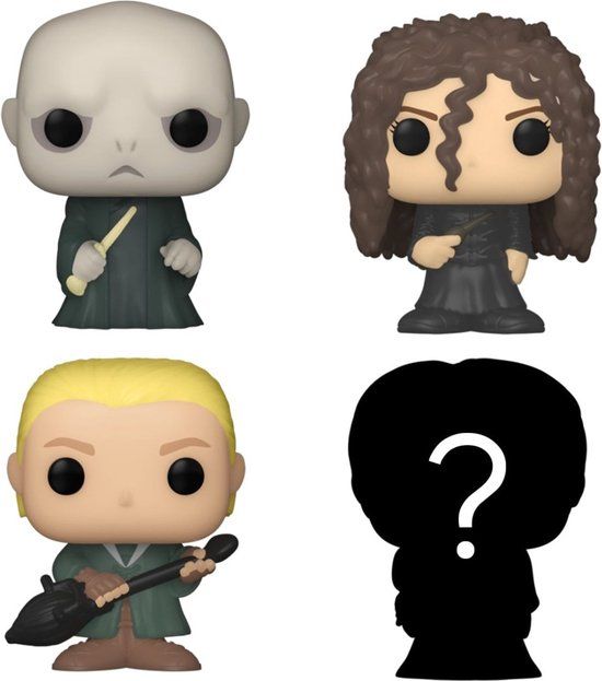 Funko Pop! Harry Potter 4-Pack: Lord Voldemort, Draco Malfoy, Bellatrix + Mystery Figure